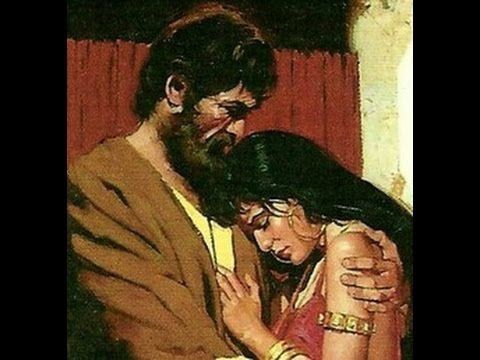 An artistic depiction of Jesus with his family