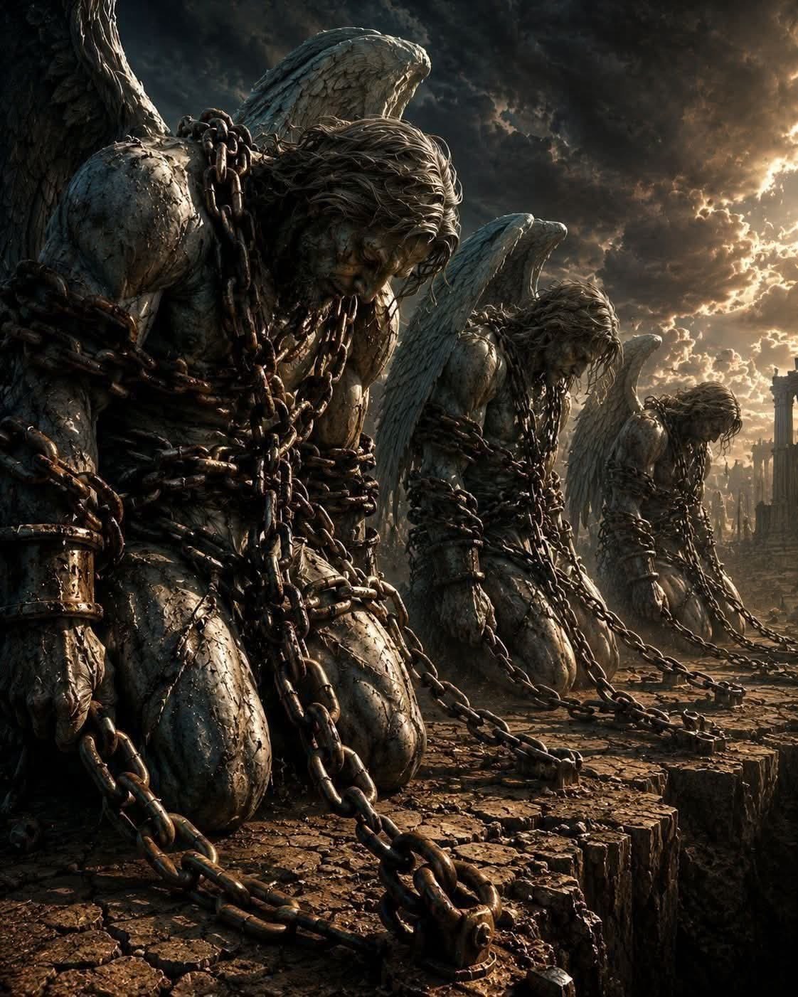 Fallen watchers bound in chains