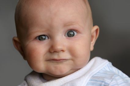 Close-up portrait of a baby