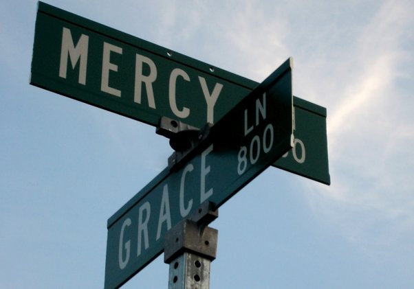 What are the biblical views on the difference between mercy and grace?